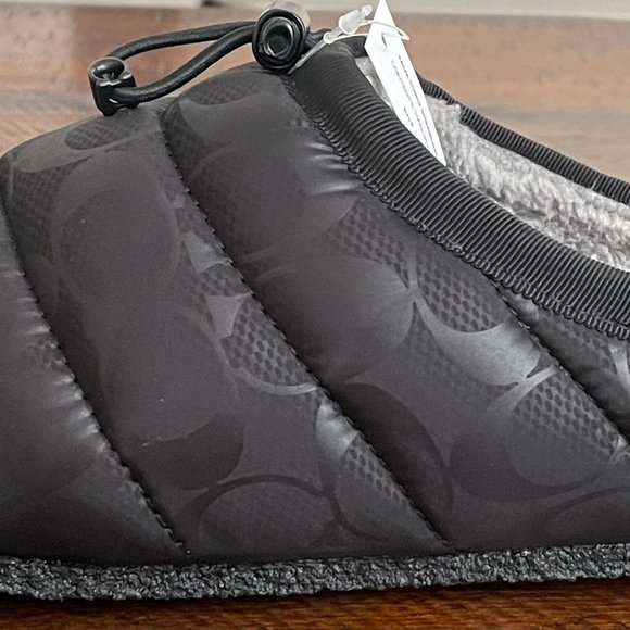 COACH ROCHELLE SLIPPERS BLACK NWB - Picture 2 of 9